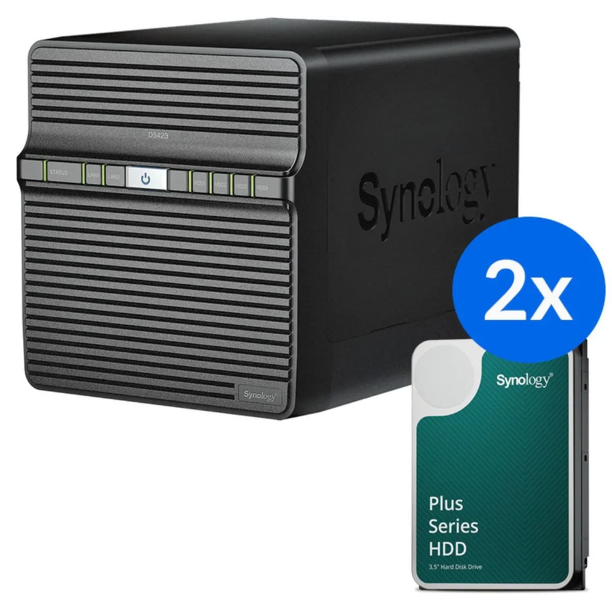 Synology DS423-40T-20-2 - serwer NAS 4-zatokowy z dyskami 40TB