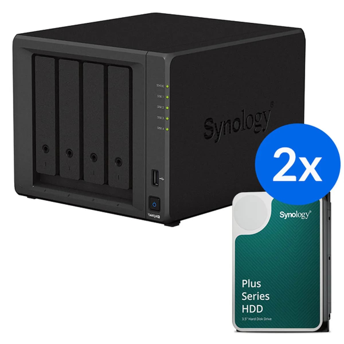 Synology DS925+-32T-10-2 - 4-zatokowy serwer NAS z dyskami 32TB