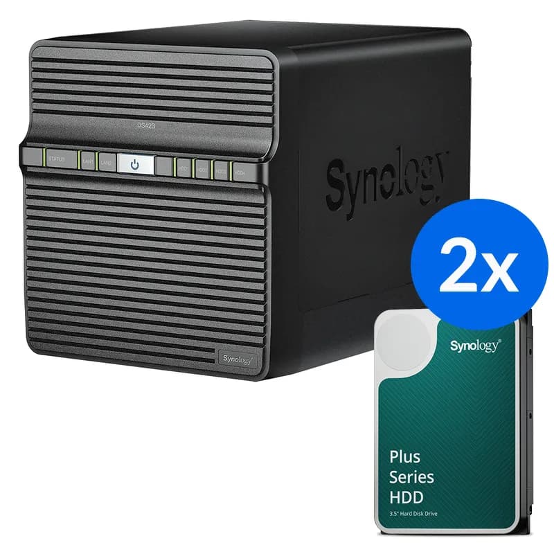 Synology DS423-24T-10-2 - serwer NAS 4-zatokowy z dyskami 24TB