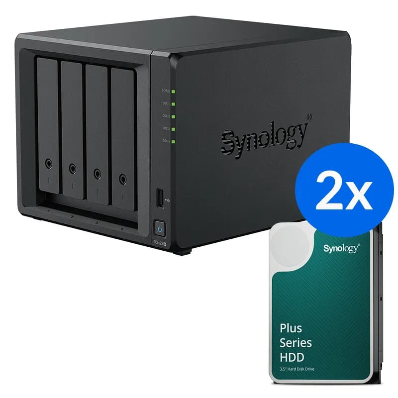 Synology DS423+ z 2x HAT3300-4T (8TB) - serwer NAS